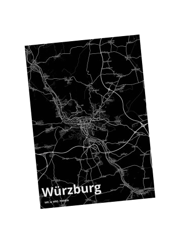 Mr. & Mrs. Panda Ansichtskarte Würzburg mit Spruch in Keine Angabe