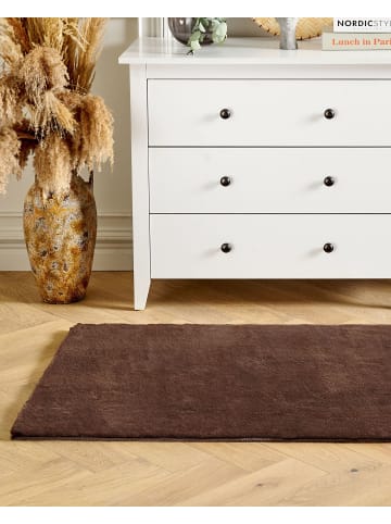 Beliani Shaggy MIRPUR in Braun - (W) 80 x (L) 150 cm