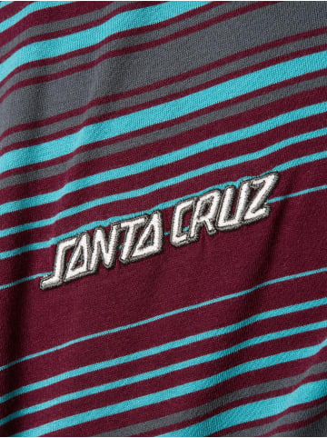 Santa Cruz T-Shirt in bordeaux türkis - 0001