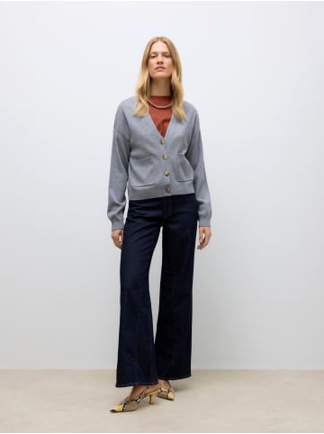 Vero Moda Strickjacke in Medium Grey Melange