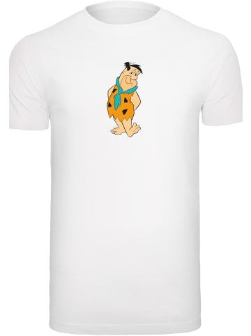 F4NT4STIC T-Shirt Fred Feuerstein Kick in weiß
