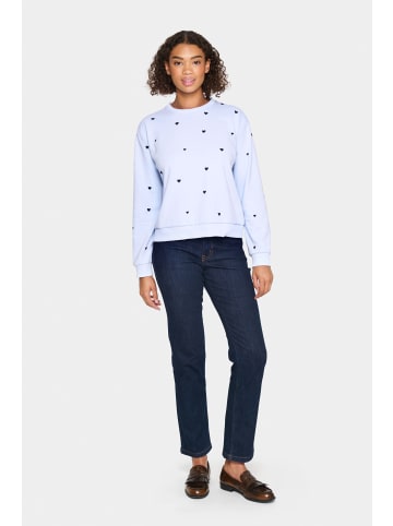 SAINT TROPEZ Sweatshirt DagnaSZ Casual fit in Heather NightSky Harts