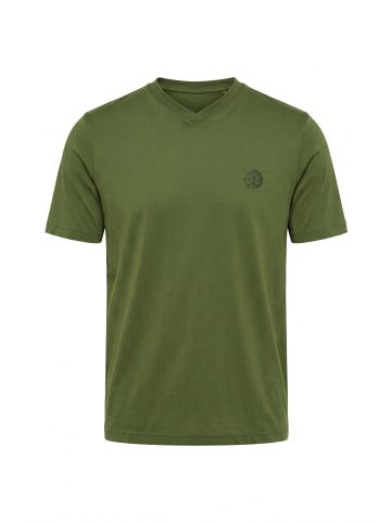 JP1880 Kurzarm T-Shirt in dunkelgrün