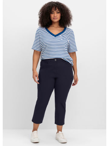 sheego Cargohose in tiefblau