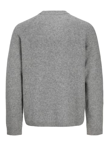 JACK & JONES Junior Strickpullover Stickerei Jorfrederiksberg in light grey melange