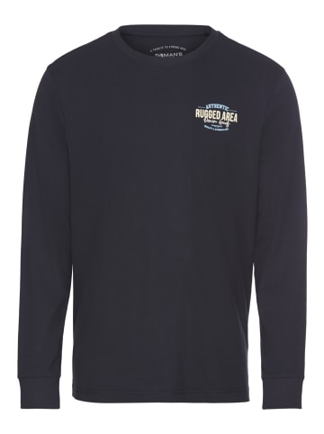 Man's World Langarmshirt in marine