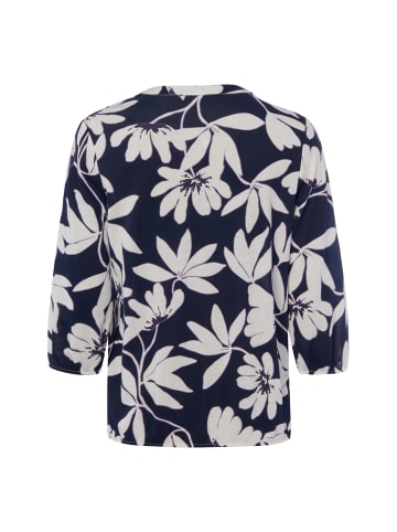 Olsen Langarmshirt Clara in marine weiß