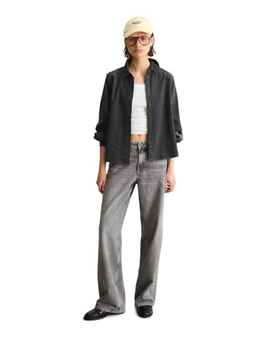 Marc O'Polo DENIM Feincord-Langarm-Bluse regular in Light Graphite
