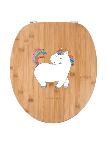 Mr. & Mrs. Panda Toilettendeckel Einhorn Stolzieren ohne Spruch in Braun