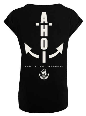 F4NT4STIC T-Shirt Ahoi Anker Knut & Jan Hamburg in schwarz