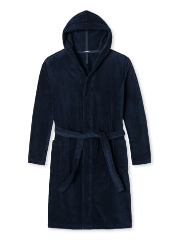 Schiesser Bademantel Essentials in Navy