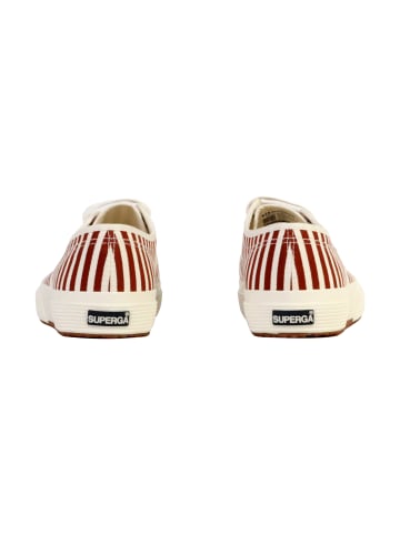 Superga Schnür-Sneaker mit Streifenmuster Weiß