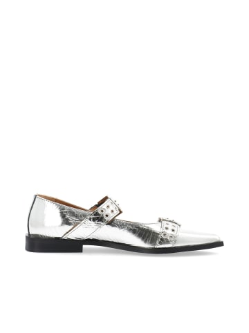 Bianco Ballerinas in Silver