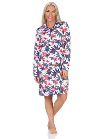 NORMANN Langarm Nachthemd florale Optik - 87568 in Allover