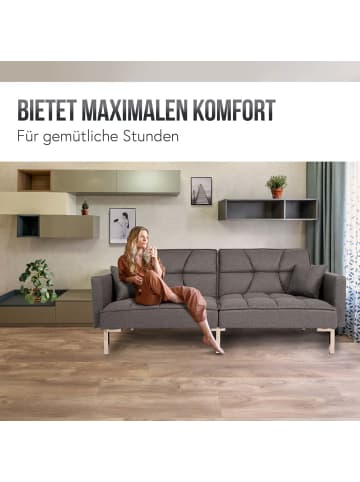 MCW Schlafsofa K65, Stoff/Textil grau