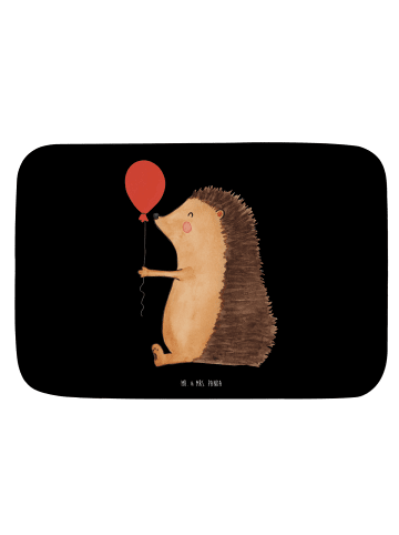 Mr. & Mrs. Panda Duschvorleger Igel Luftballon ohne Spruch in Schwarz