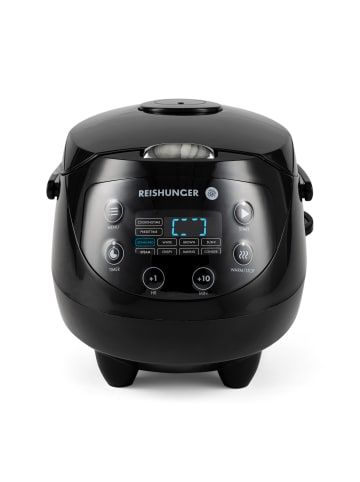 Reishunger Digitaler Mini Reiskocher, Blackline, 350W, 0,6|
