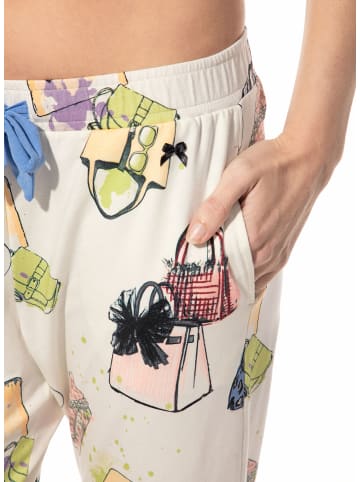 SHORT STORIES Hose Masche in Gemustert Creme