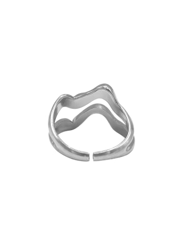 Steel_Art OneSize Ring Frauen Helia silberfarben poliert in silberfarben poliert