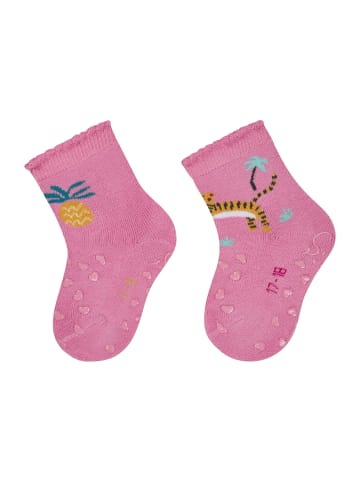 Sterntaler ABS Krabbelsocken 2er-Pack Ananas in rosa