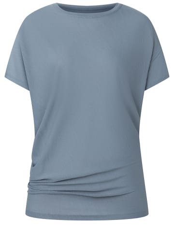 super.natural Merino T-Shirt W YOGA LOOSE TEE in Grau-Blau
