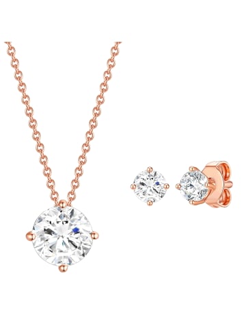 Rafaela Donata Schmuckset Sterling Silber verziert mit Kristallen von Swarovski® in roségold