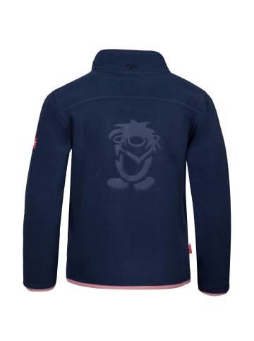 Trollkids Fleece Jacke "Oppdal XT" in Marineblau/Violett