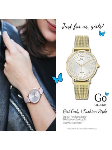 Girl Only Armbanduhr-Analog gold mittel (ca. 34mm) Girl Only Mademoiselle