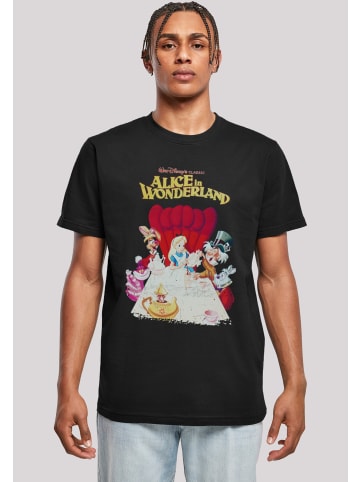 F4NT4STIC T-Shirt Disney Alice im Wunderland Retro Poster in schwarz