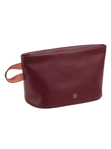 DuDu Fuerteventura Kosmetiktasche Leder 28 cm burgundy