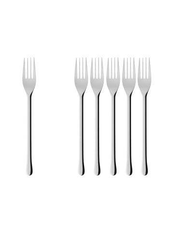 Villeroy & Boch 6er Set Tafelgabel Udine 209 mm silber in silber