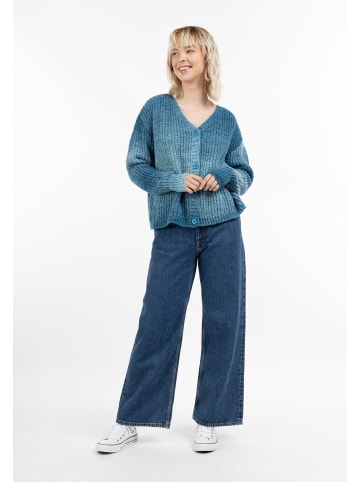 myMo Strickjacke in BLAU MEHRFARBIG