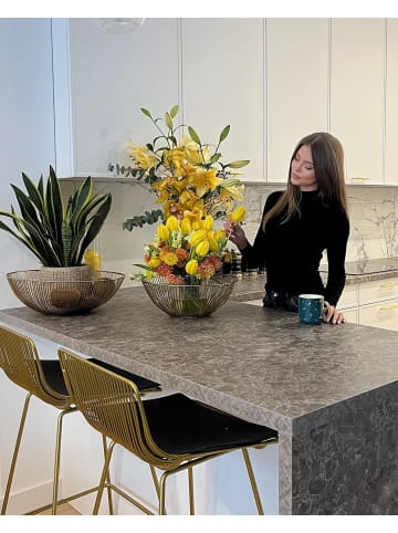 Beliani 3er-Set Dekoschale GARUT in Gold