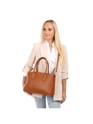 Toscanto Leder Handtasche Toscanto Tasche braun ca. 35cm