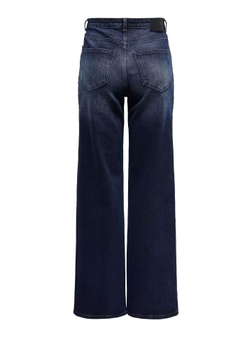 ONLY Jeans mit weitem Bein in Blue Black Denim