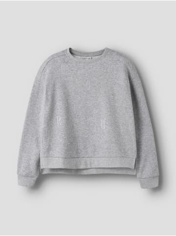 name it Sweatshirt in Light Grey Melange