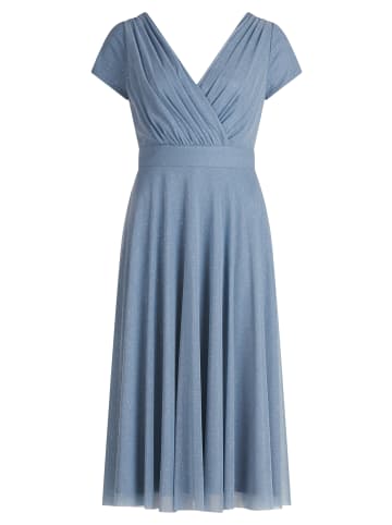 Vera Mont Cocktailkleid im Glitzer-Look in Light Blue/Silver