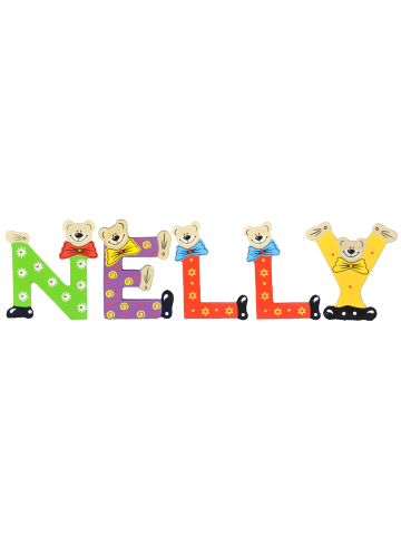 Playshoes Deko-Buchstaben "NELLY" in bunt