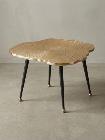 KADIMA DESIGN Couchtisch Aluminium Baumscheibe 64x64x37 cm Sofatisch Metall ,