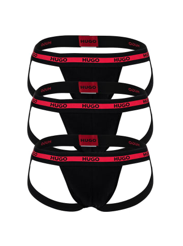 HUGO Jockstrap 3er Pack in Schwarz