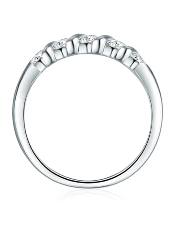 Trilani Ring aus Sterling Silber mit Zirkonia in silber