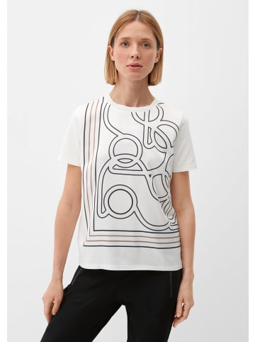 s.Oliver BLACK LABEL T-Shirt kurzarm in Creme