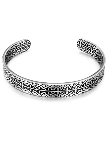 True Rebels Armreif aus Edelstahl in silber
