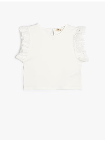 KOTON T-shirt in Ekru