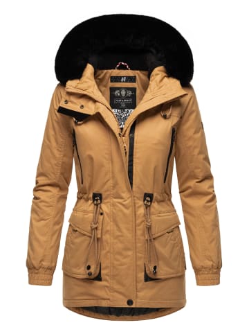 Navahoo Wintermantel Olessaa in Camel