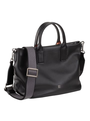 DuDu Jaqueline Handtasche Leder 28 cm in black