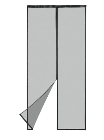 HOBERG Moskitonetz Tür 90x210cm schwarz mit Magnetvers. für Tür Schwarz