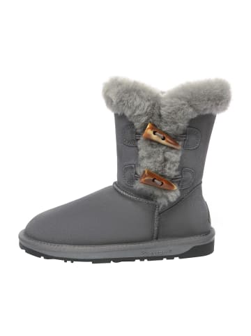 EVERAU Australia Horn Knebelknopf Kurzstiefel Stork in Grau