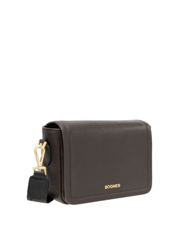 Bogner Schultertasche 'Wallis Bar in Seal Brown 23,00 x 15,00 x 9,00 cm'
