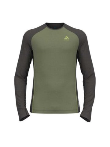 Odlo BL TOP crew neck l/s NATURAL in Oliv